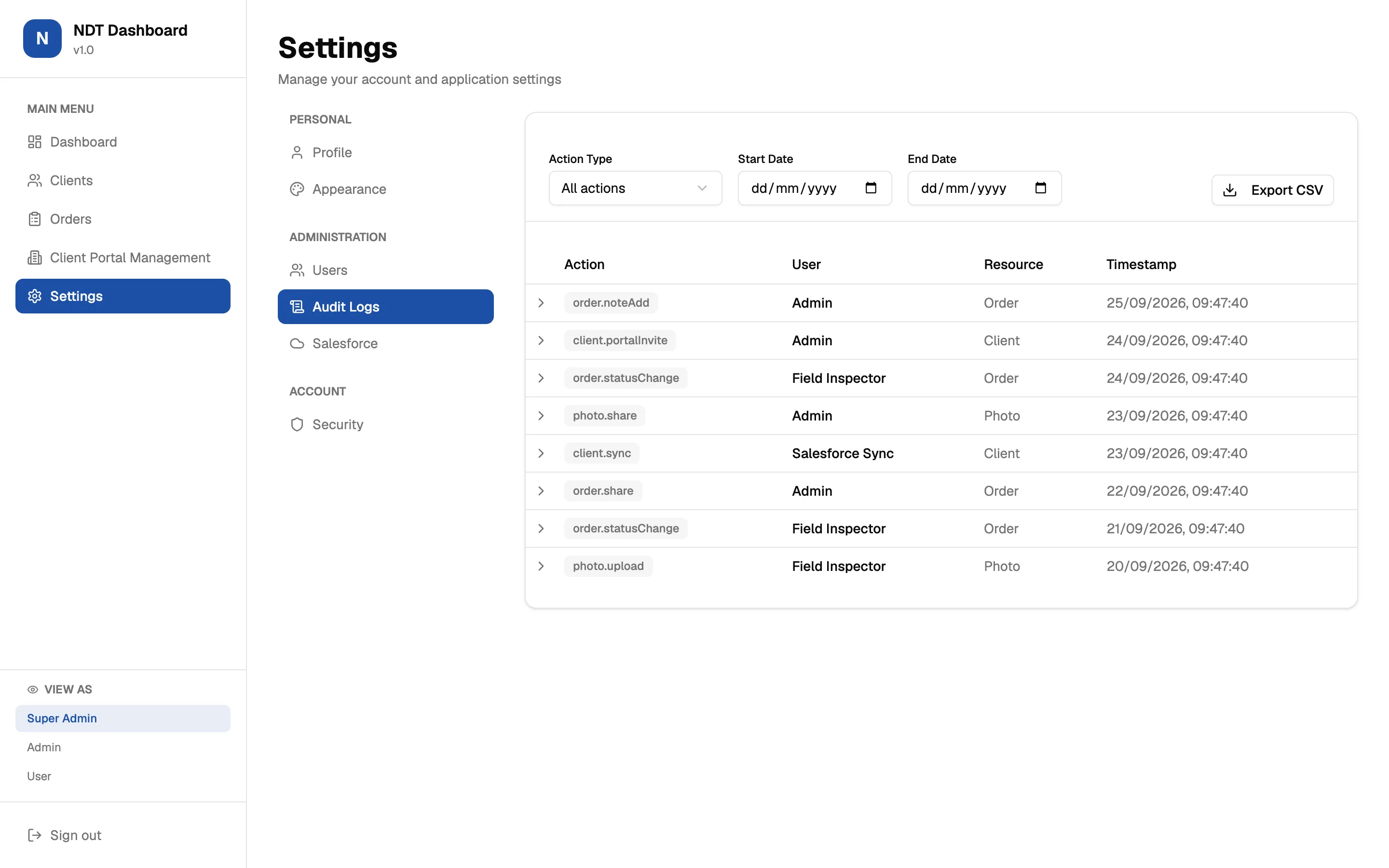 Every approval and edit is logged with who and when.