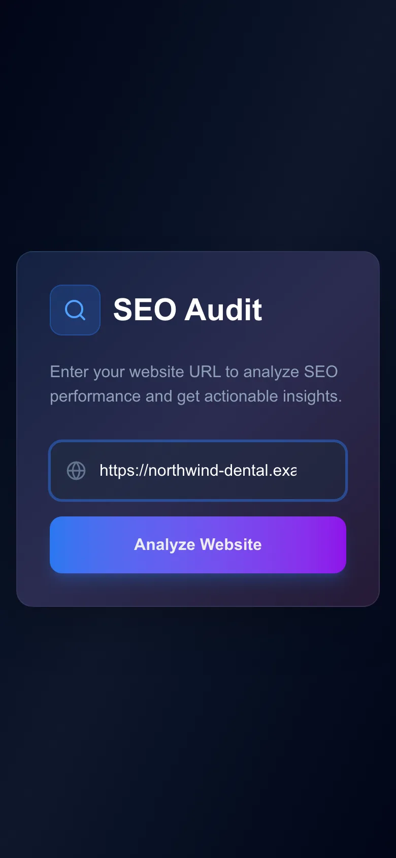 Enter a URL, on a phone.