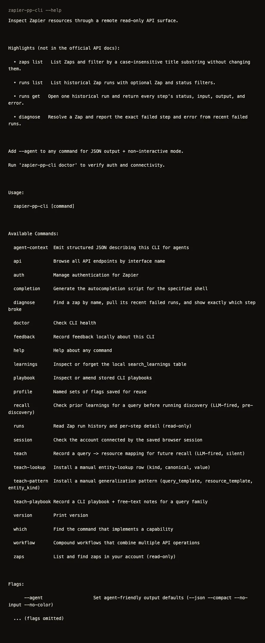 Read-only commands.