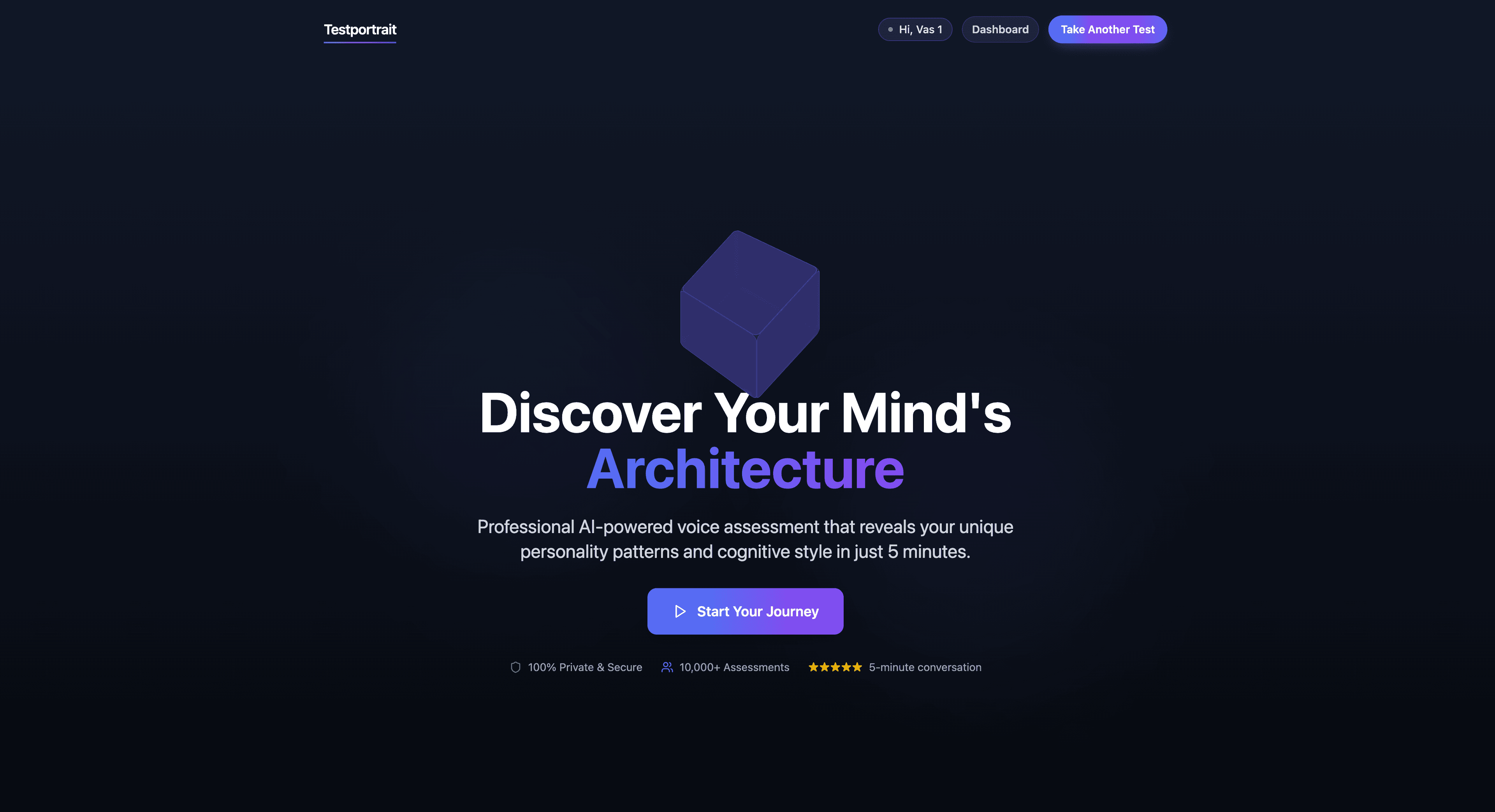 Testportrait - Voice Assessment Platform
